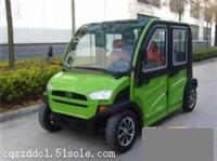 重庆4座封闭式带空调电动观光代步车