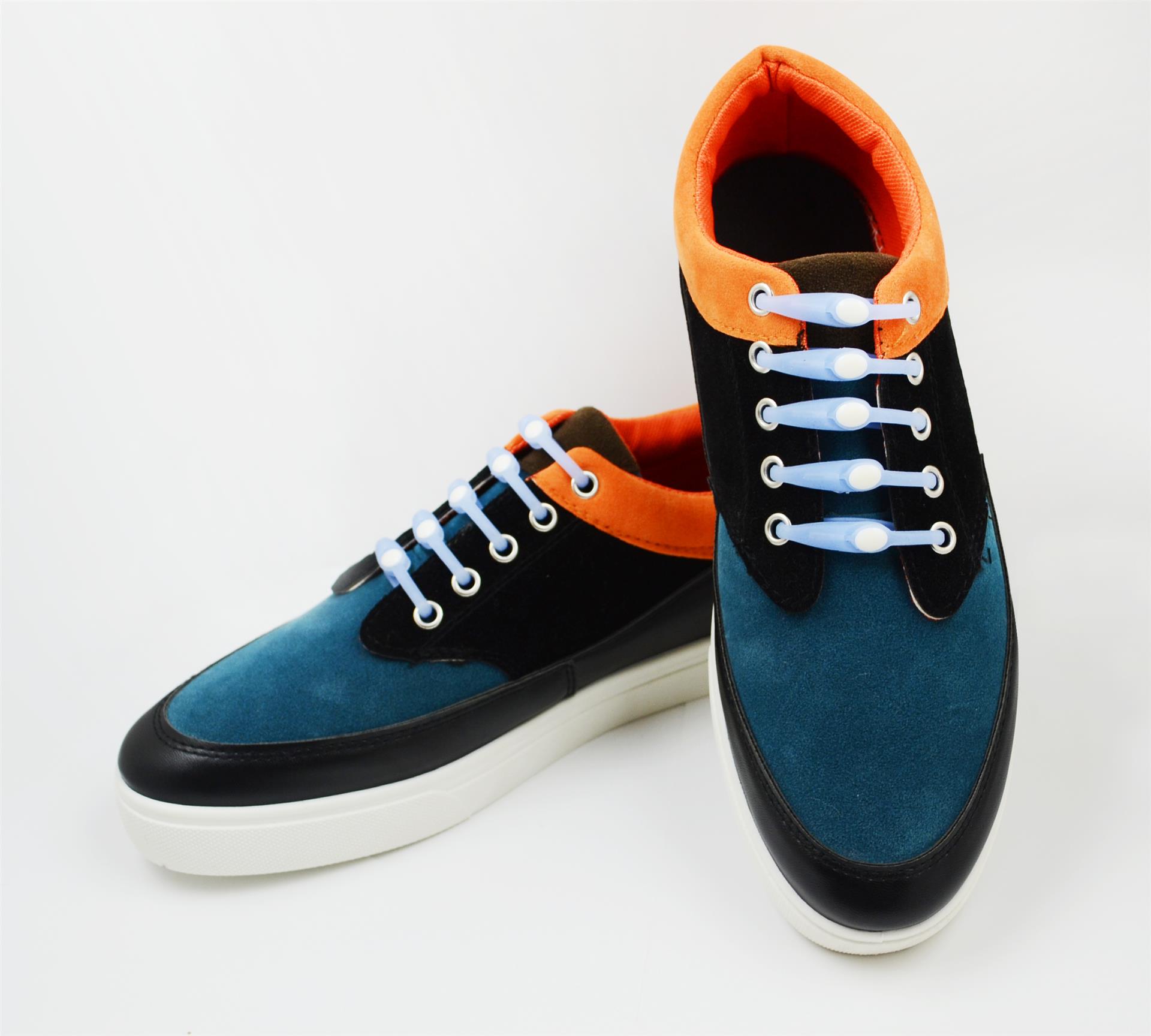 v-tie鞋带圆头夜光型硅胶鞋带 创意懒人鞋带 免系免洗时尚潮流