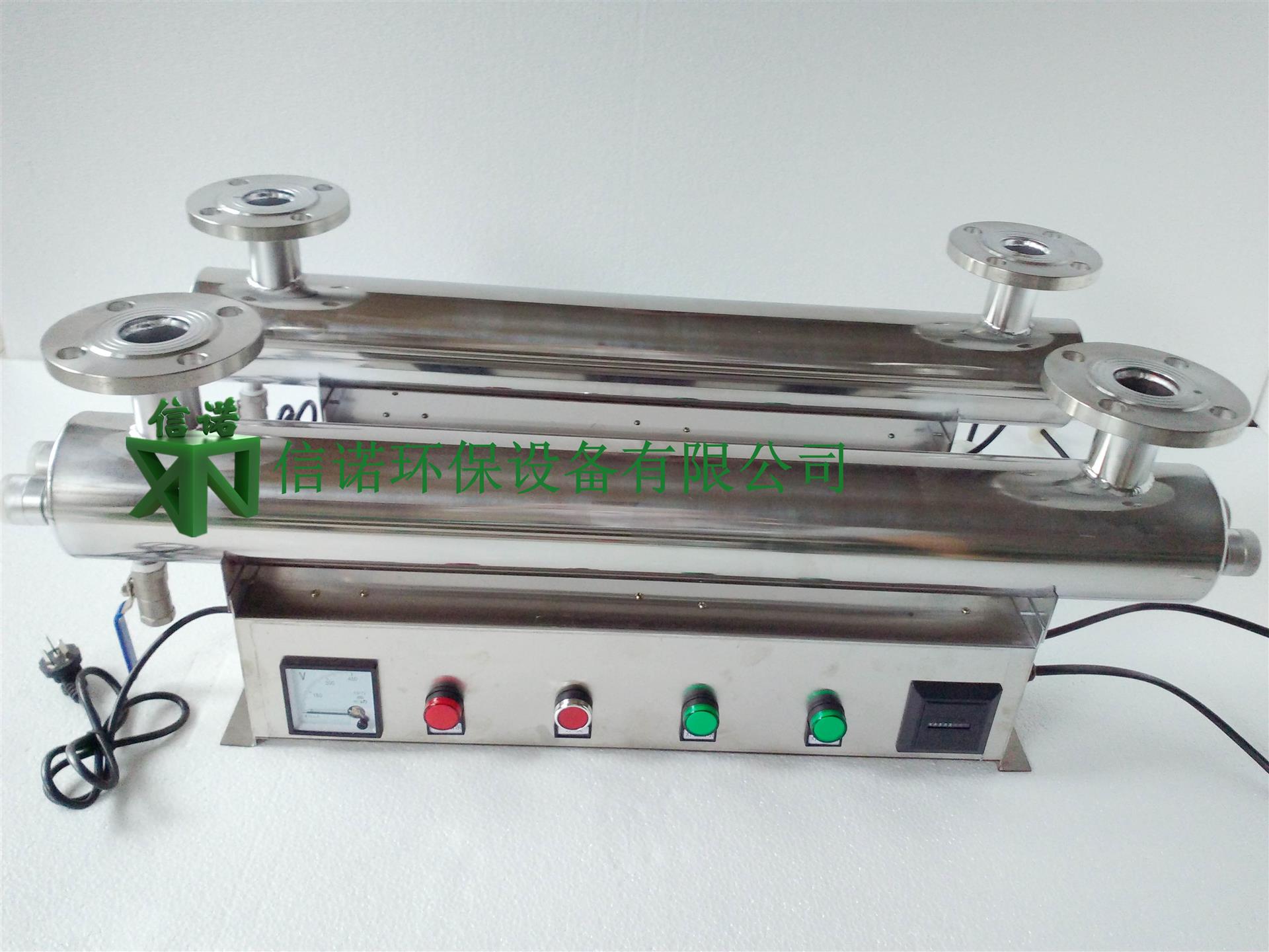 口径DN80处理水量10T/H160W紫外线消毒器