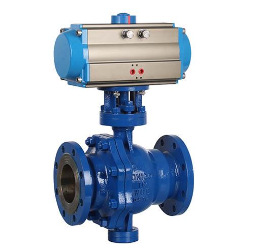 法兰衬氟气动球阀