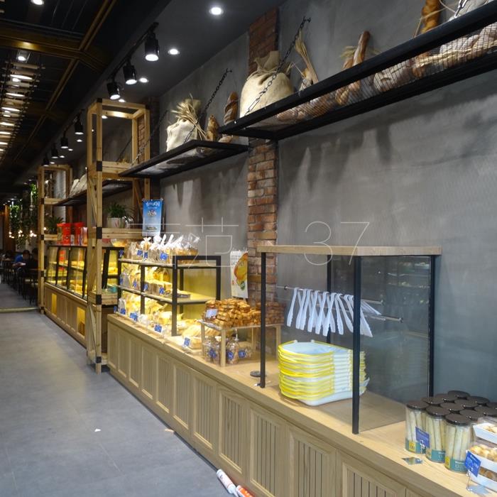 醴陵西餐厅醴陵咖啡馆醴陵烘焙店展示柜定制陈列软装整店效果设计