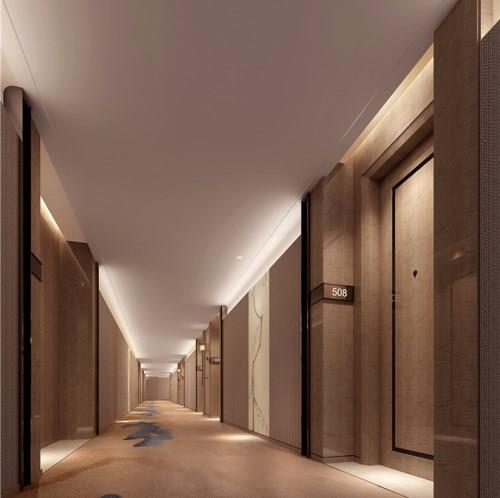 浅析重庆酒店装修设计之客房过道,重庆爱港装饰