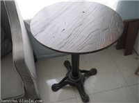 工厂直销复古咖啡圆桌 实木咖啡桌定制 上海韩尔供应