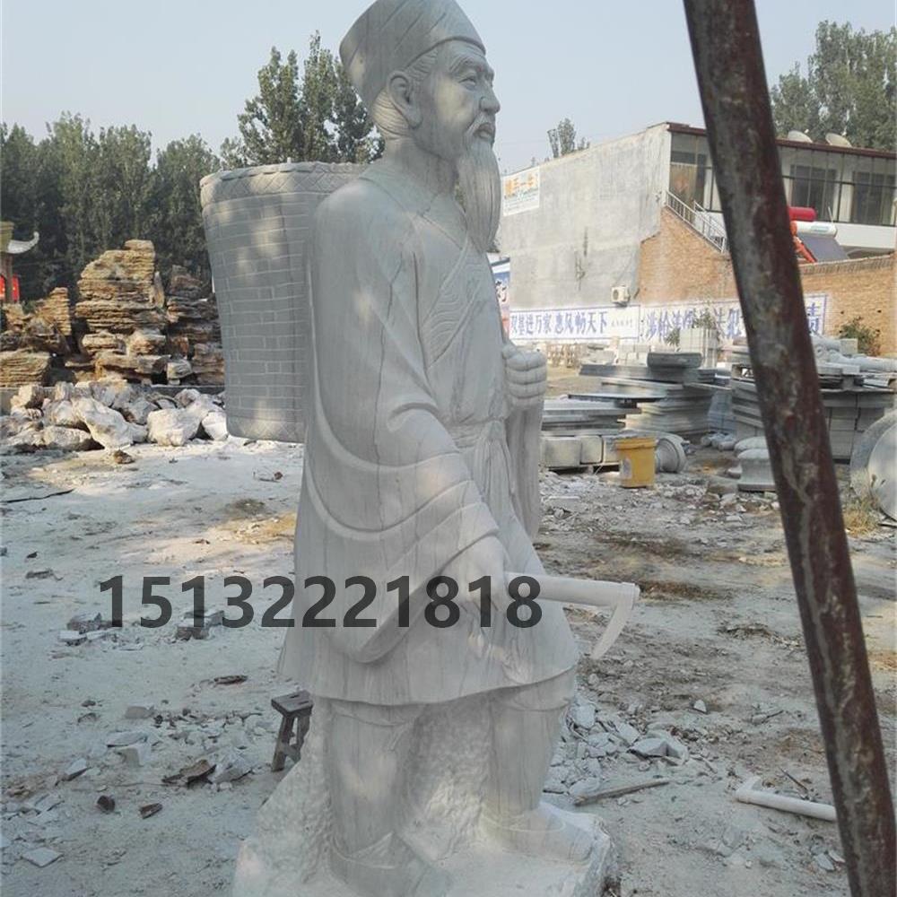 厂家专业制作人物石雕雕塑 李时珍石雕雕像