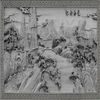 天目逆源砖雕挂板 现代建筑装配砖雕艺术