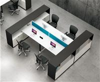 武汉加工黑橡木色屏风办公桌