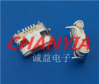 厦门白胶牛角micro USB母座BF款2A大电流血糖仪接口ET型