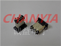 南山立式贴片USB3点1母座厂家C-type-C型24p针带防尘胶塞卷带出货
